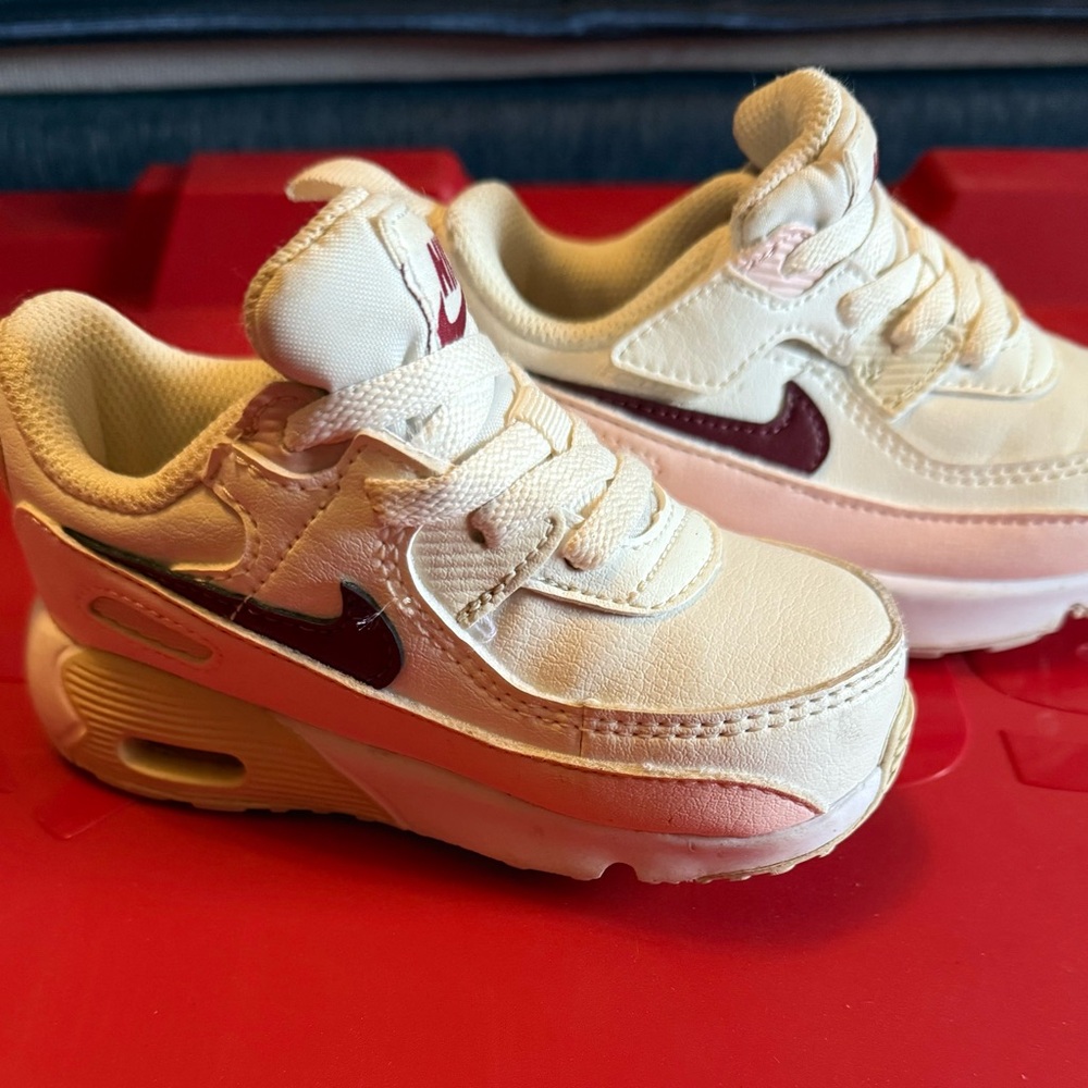 Nike AirMax Pink & Maroon Toddler Sneakers